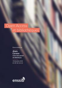 Texte numérique Open Access et Bibliothèques - Couverture