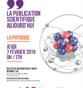 Journée d’étude « Publication scientifique » Journée d'étude Publication Scientifique - Affiche