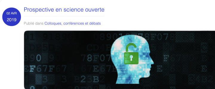 Prospective en science ouverte Journée Prospective Science ouverte - Logo